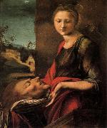 BERRUGUETE, Alonso Salome with the Head of John the Baptist oil